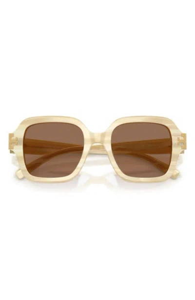 Tory Burch 51mm Polarized Square Sunglasses In Multi