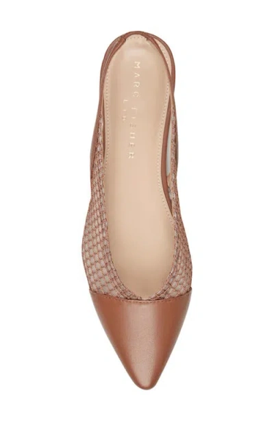 Marc Fisher Ltd Davin Pointed Toe Slingback Flat In Multi