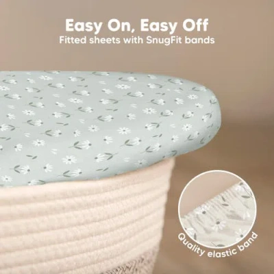 Keababies 2-pack Isla Fitted Bassinet Sheets In Multi