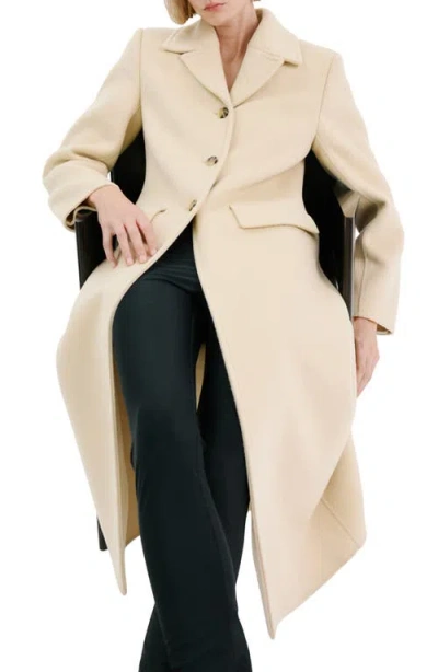 Mango Wool Blend Coat In Neutral