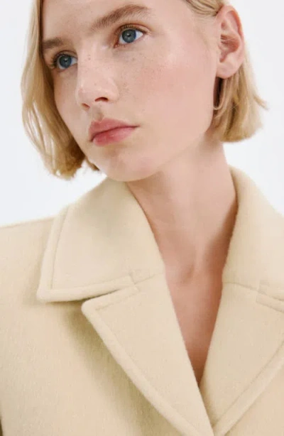 Mango Wool Blend Coat In Neutral