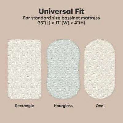 Keababies 2-pack Soothe Fitted Bassinet Sheets In Multi