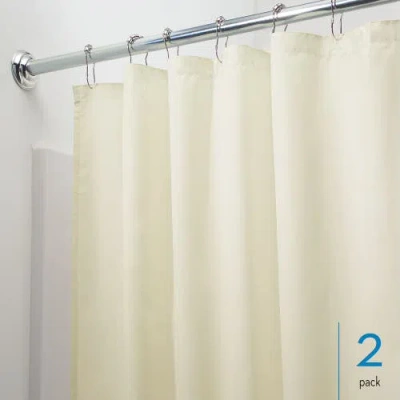 Idesign Solid Polyester Shower Curtain In Neutral