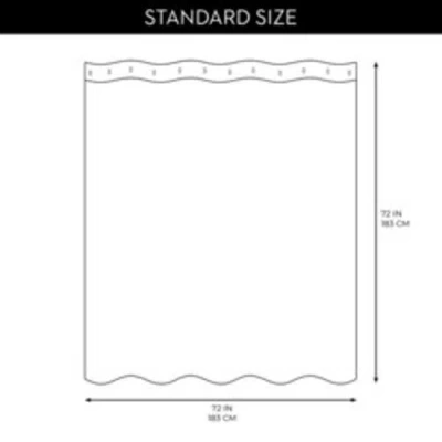 Idesign Solid Polyester Shower Curtain In Neutral