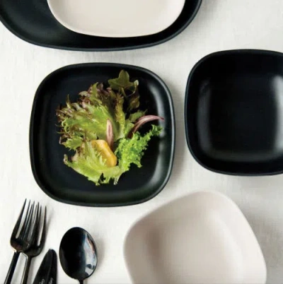 Ekobo Square Side Plate In Black