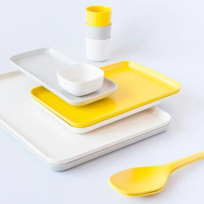 Ekobo Large Serving Tray In White