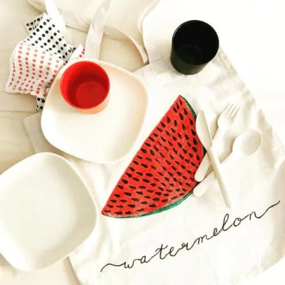 Ekobo Square Side Plate In White