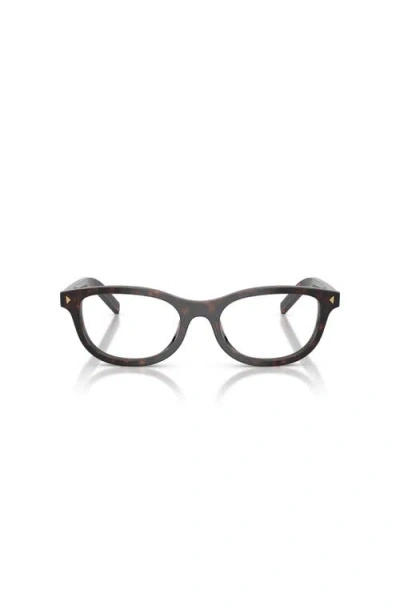 Prada 50mm Oval Optical Glasses In Multi