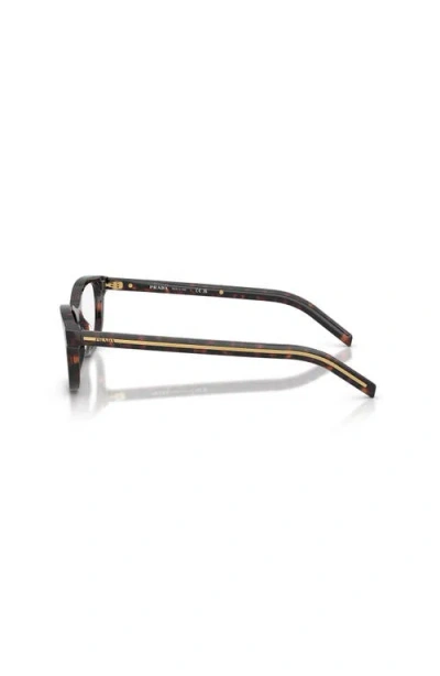 Prada 50mm Oval Optical Glasses In Multi