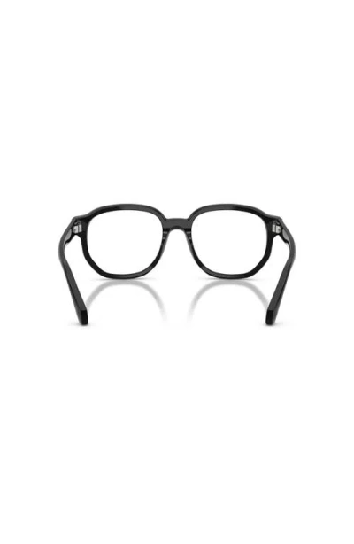 Moncler 55mm Rectangle Optical Glasses In Black