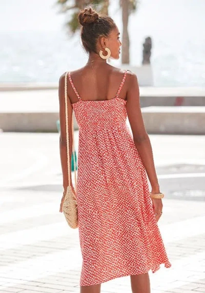 Lascana Button Up Panel Dress In Multi