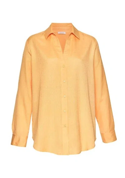 Lascana Button Down Blouse In Orange