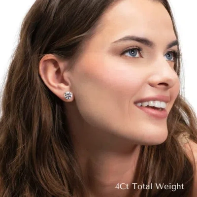 Bliss Diamond 2c Tw Round Four Prong Diamond Studs Lab Grown 14k Gold In Gold