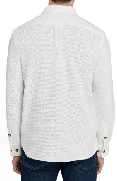 Construct Slim Fit Solid Shirt Jacket In White