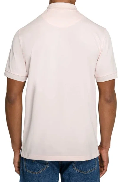 Construct Slim Fit Short Sleeve Solid Polo In Pink