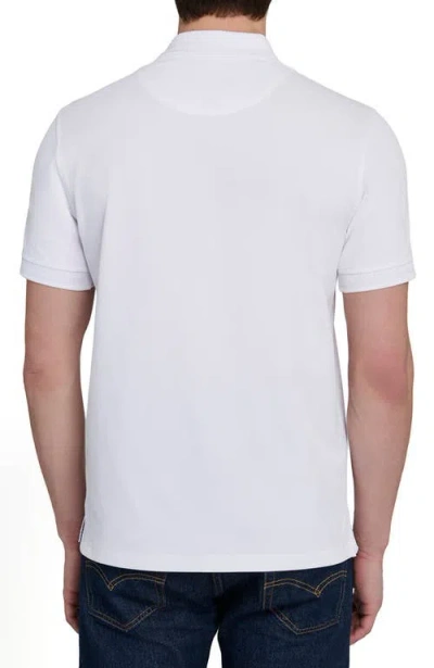 Construct Slim Fit Short Sleeve Solid Polo In White
