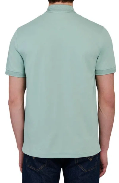 Construct Slim Fit Short Sleeve Solid Polo In Blue