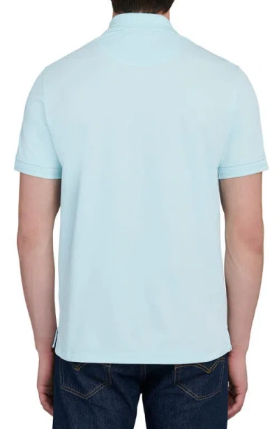 Construct Slim Fit Short Sleeve Solid Polo In Blue