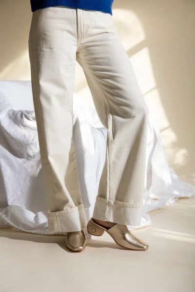 Huma Blanco Mina Mule In Gold