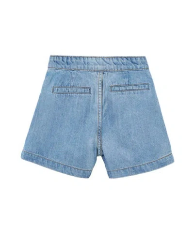 Mayoral Belt-loop Buttoned Shorts In Blue