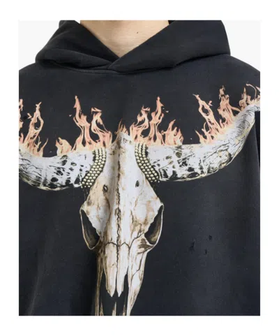 Represent Stylish Stained Sweater For Men In Black