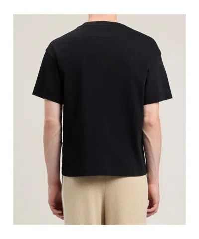 Palm Angels Cotton Crew Neck T Shirt Teddy Bear In Black