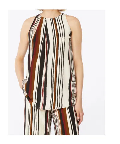 Max Mara Striped-pattern Blouse In Multi