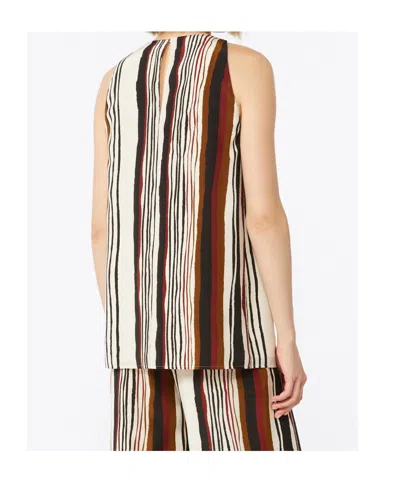 Max Mara Striped-pattern Blouse In Multi