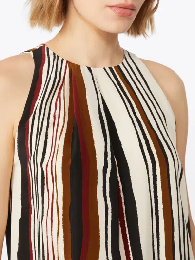 Max Mara Striped-pattern Blouse In Multi