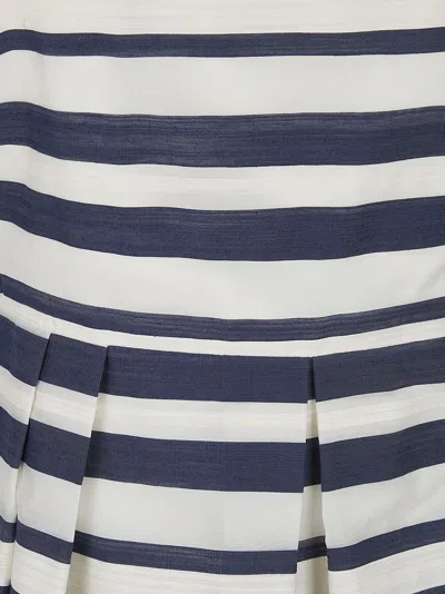 Ralph Lauren Striped Satin Sleeveless Cocktail Dress In Multi