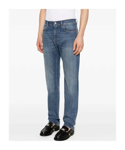Versace Five-pocket Jeans In Blue