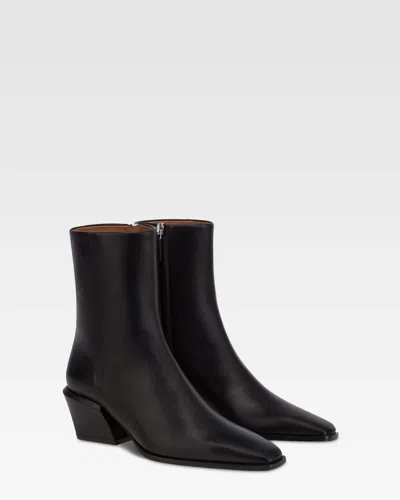 Paris Texas Bettina 50 Leather Ankle Boots In Black