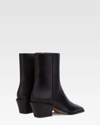Paris Texas Bettina 50 Leather Ankle Boots In Black