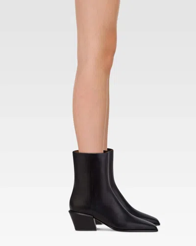 Paris Texas Bettina 50 Leather Ankle Boots In Black