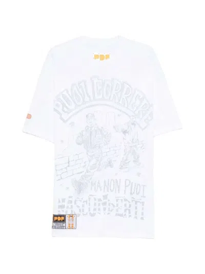 Pdf White Cotton Jersey Printed T-shirt In White