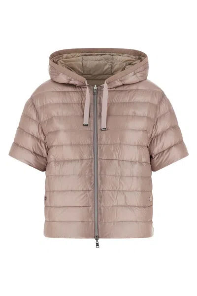 Herno Reversible Quilted Down Jacket In Neutral
