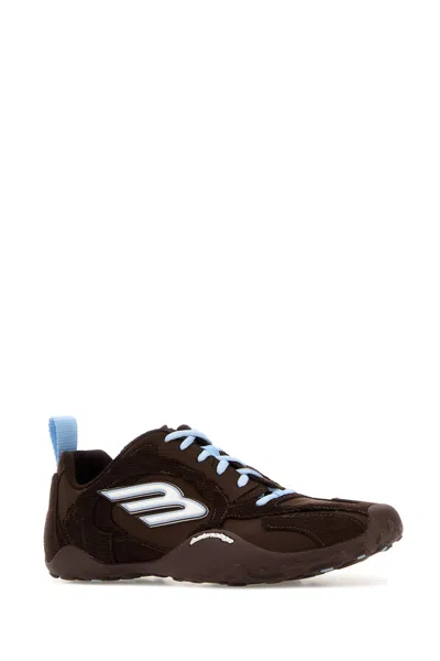 Balenciaga Women Brown Canvas And Corduroy Monday Ultra Sneakers In Brown