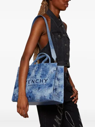 Givenchy G-tote Bag In Blue