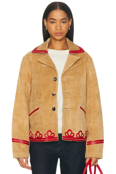 Bode Trefoil Jacket In Brown
