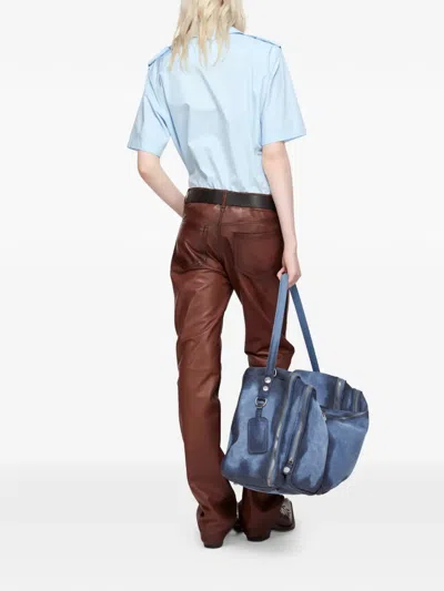 Acne Studios Patch-pocket Shirt In Blue