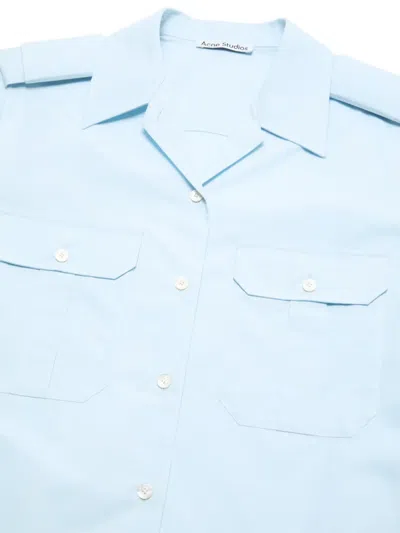 Acne Studios Patch-pocket Shirt In Blue