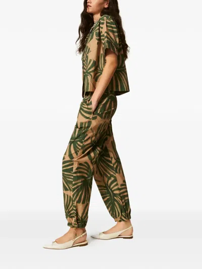 Twinset Printed Joggers In Multi