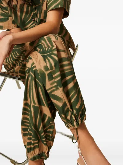 Twinset Printed Joggers In Multi