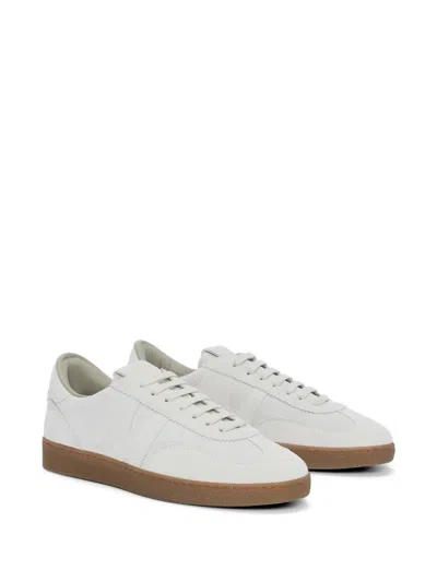 Msgm Man Sneakers Light Grey Size 9 Leather In White