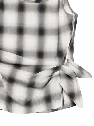 Feng Chen Wang Plaid-pattern Top In Multi