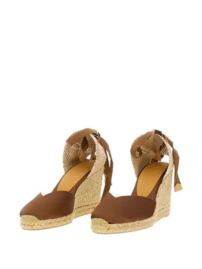 Castaã±er Wedge-hell Espadrilles In Brown