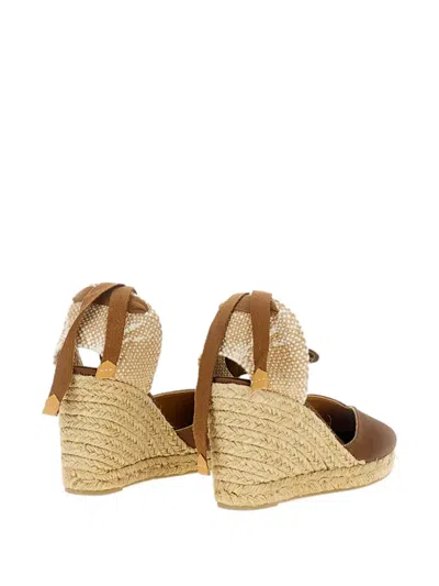 Castaã±er Wedge-hell Espadrilles In Brown