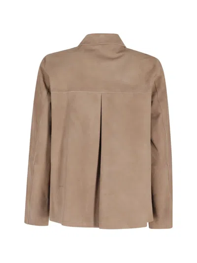 Seventy Button Patch-pocket Jacket In Brown