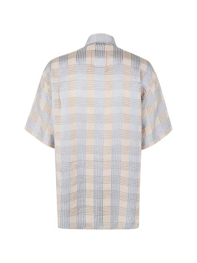 Uma Wang Teorya Gorlitz Check Short Sleeve Shirt In Multi