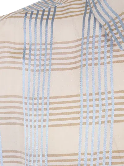 Uma Wang Teorya Gorlitz Check Short Sleeve Shirt In Multi